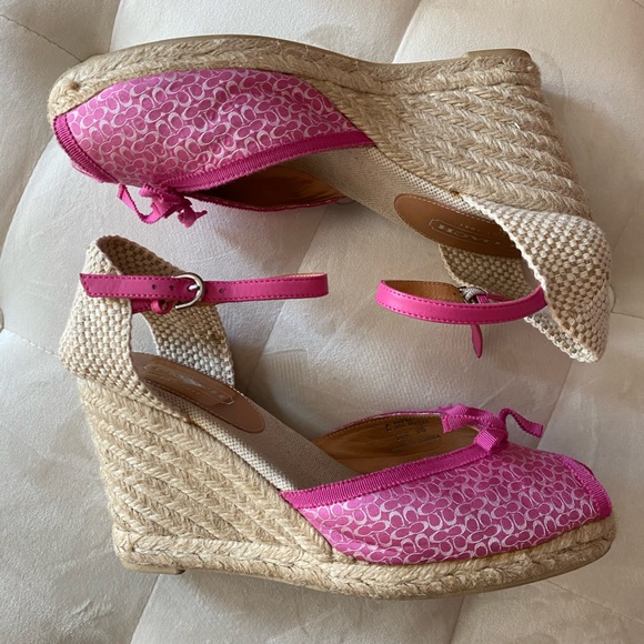 Coach Shoes - SOLD - WOMEN’S COACH FUSCHIA / PINK ESPADRILLES SIZE 9